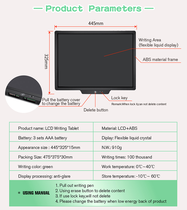 20 inch LCD Writing Tablet