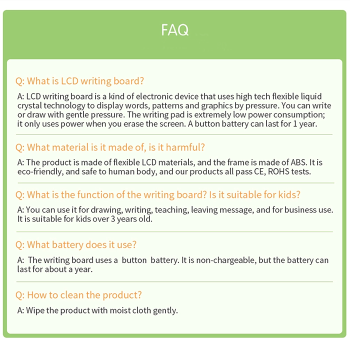 12 Inch LCD Kids Writing Board