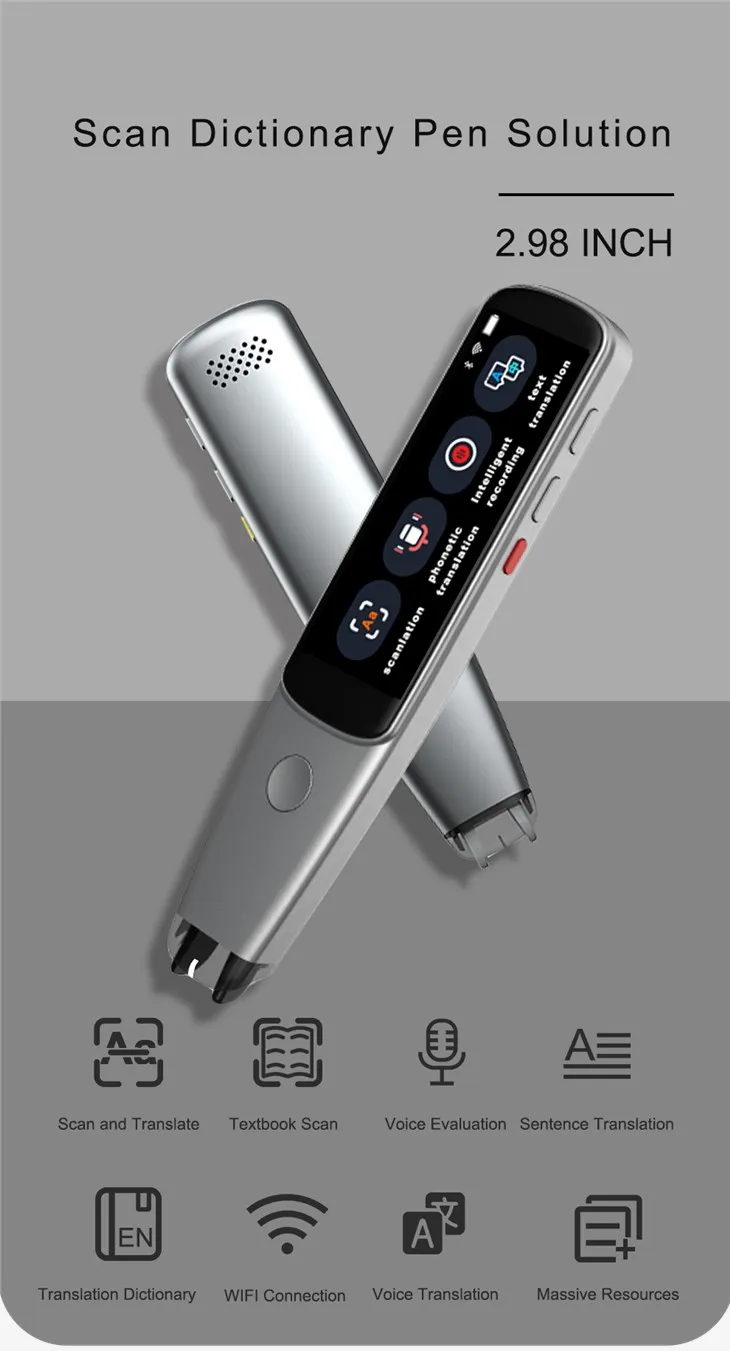 קורא עטים אלקטרוני חדש מתקדם סורק ללימוד שפה